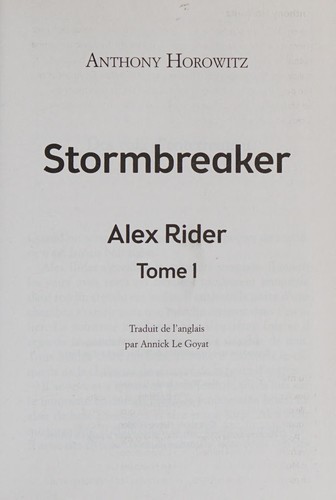 Couverture de Stormbreaker