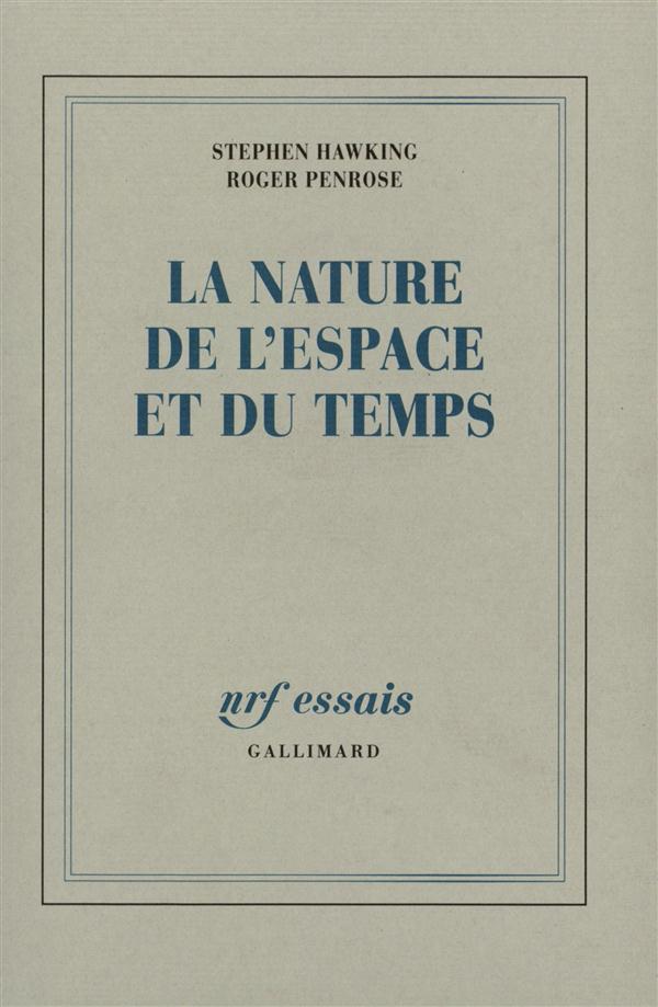 Couverture de La nature de l'espace et du temps
