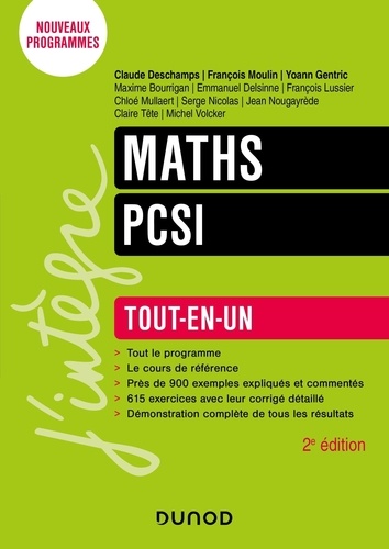 Couverture de Maths PCSI tout-en-un