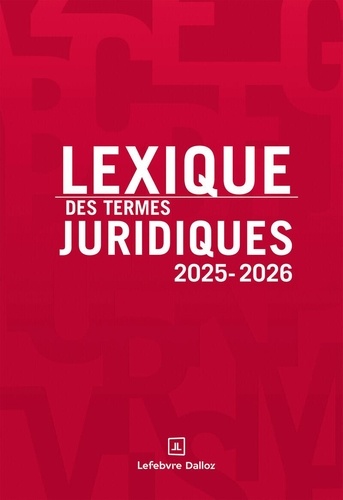 Couverture de Lexique des termes juridiques 2025-2026