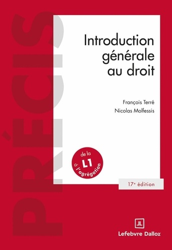 Couverture de Introduction générale au droit
