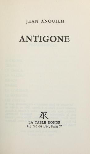 Couverture de Antigone